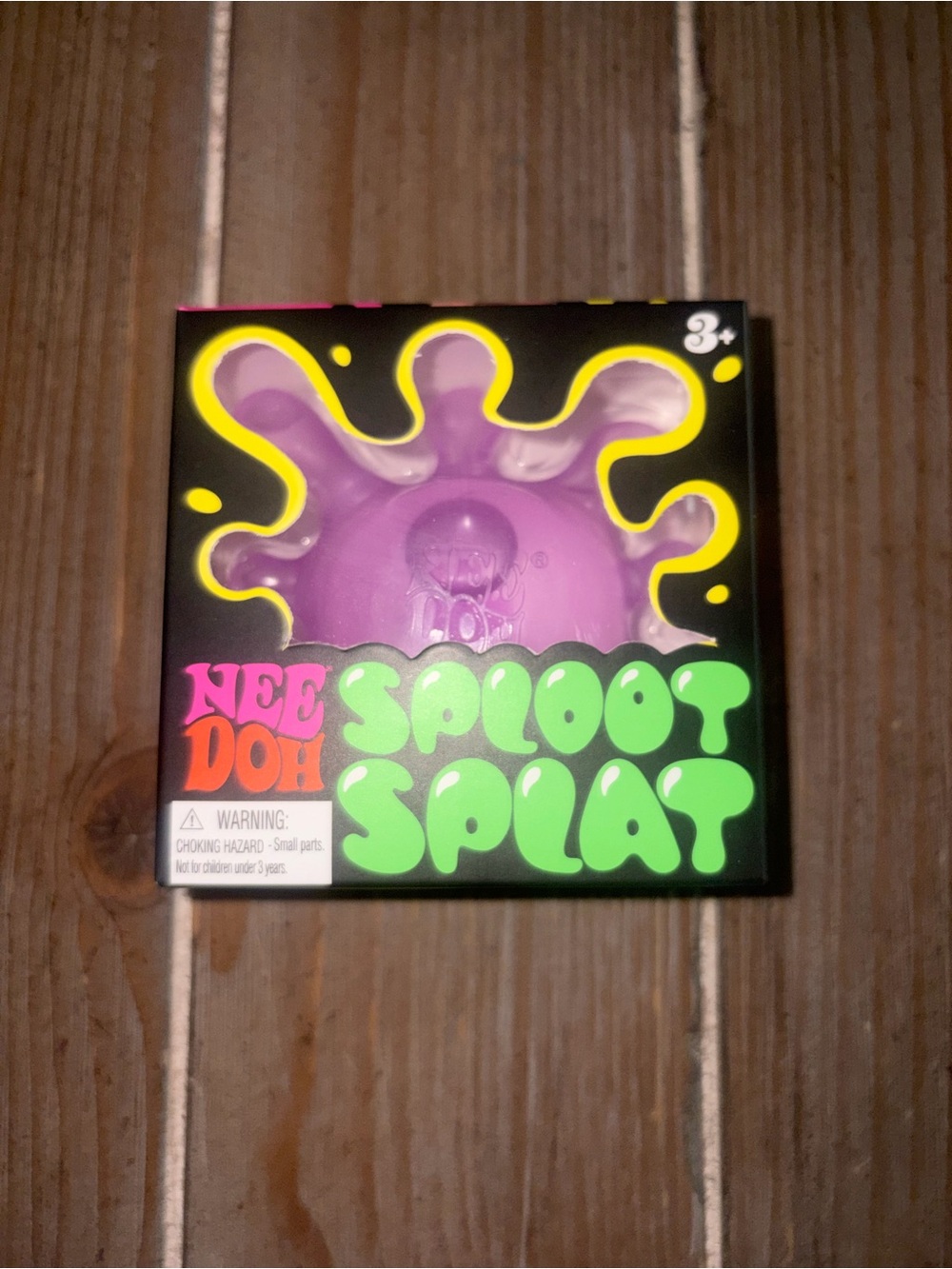 Authentic Nee Doh Sploot Splat Purple Stress Ball Toy